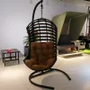 Original Design Aluminum Frame China Outdoor Furniture Braided Rope Outdoor Egg Swing Chair Hanging China Outdoor Furniture