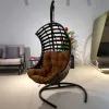 Original Design Aluminum Frame China Outdoor Furniture Braided Rope Outdoor Egg Swing Chair Hanging China Outdoor Furniture