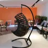 Original Design Aluminum Frame China Outdoor Furniture Braided Rope Outdoor Egg Swing Chair Hanging China Outdoor Furniture