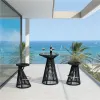 Outdoor Durable Cheap Commercial Cocktail High Bar Tables and Chairs Set Furniture Set