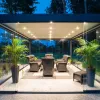 Outdoor Modern Pergola Garden Waterproof Electric Pergola Aluminium Outdoor China Wholesale Louvered Roof Aluminum Pergola