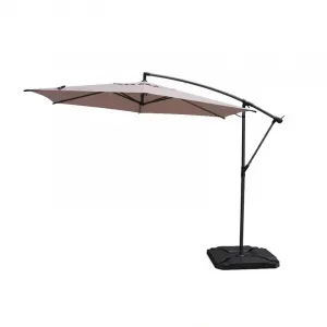 Outdoor Square Single Layer Rome Parasol Big Size Garden Roman Offset Umbrella Outdoor Sun Garden Parasol