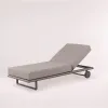 Restaurant Daybed Garden Patio Pool Chaise Lounge Set Aluminum Outdoor Sun Lounge Chairs Furniture With Round Table