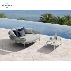 Royal Mesh Sun Lounger Sunbed with Textile Outdoor Plastic Chaise Lounge