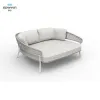 Royal Mesh Sun Lounger Sunbed with Textile Outdoor Plastic Chaise Lounge