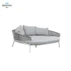 Royal Mesh Sun Lounger Sunbed with Textile Outdoor Plastic Chaise Lounge