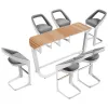 3 Seaters Wholesale Cheap Outdoor Hotel Bar Table Chairs Stool Sets and Cocktail Table Mini Bar Table Furniture
