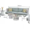 Sicily Series Leisure Patio Bistro Garden Outdoor Furniture Aluminum Sofa Set