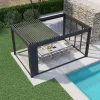 Smart Aluminum Waterproof Pergola Kit Awnings Roof Outdoor Pergola Retractable Garden Patio Motorized Pergola 100% ECO-Friendly