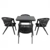2024 Smart Outdoor Chairs Dinning Table Set Hotel Restaurant Dinning Table and Chair Sets Patio Aluminum Dinning Outside Chairs