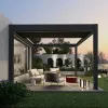 The Highest Luxury Quality Louvered Pergola Aluminium Assembled Pergola Aluminium Motorized Shutters Roof Retractable Pergola