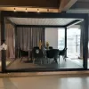 Top 3X4M Aluminum Frame Pergola Outdoor Furniture Awnings Roof Waterproof Outdoor Pergola Motorized Garden Outdoor Furniture