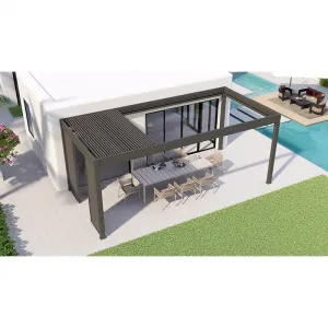 Unique Swimming Pool Louver Retractable Pergola Roof Pergola Furniture Sturdy Awnings for Backyard Outdoor Pergola Furniture