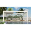 Unique Swimming Pool Louver Retractable Pergola Roof Pergola Furniture Sturdy Awnings for Backyard Outdoor Pergola Furniture