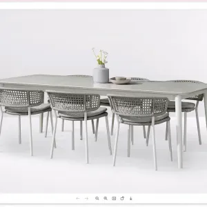 Wholesale Supplier Factory Dining Tables With Chairs High-end Dining Table Set Modern Good Quality Waterfall Dining Table