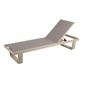 Adjustable Foldable Teslin Fabric Modern Outdoor Chaise Lounge Aluminum Frame Poolside Sun Lounger for Villa Park Use