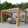 Aluminum Powder Coated European Style Waterproof Sunshade Pergola Canopy for Outdoor Use Restaurants Rooms Summerhouses