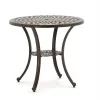 American French European Outdoor Balcony Garden Patio Die-cast Aluminum Round Tables for Hotel Park Entry Events Parties