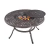 BBQ Table in Outdoor Leisure Garden for Multiple People