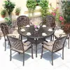 Bistro Sets Metal Patio Garden Furniture Cast Antique Outdoor Aluminum Garden Patio Outdoor Patio Furniture Table