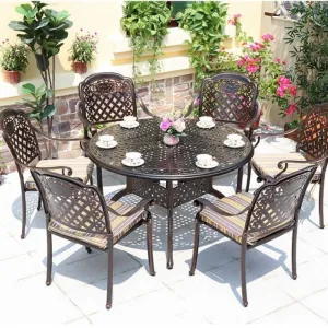 Bistro Sets Metal Patio Garden Furniture Cast Antique Outdoor Aluminum Garden Patio Outdoor Patio Furniture Table
