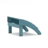 CHOUVANT Modern Foldable Outdoor Plastic Wood PS Adirondack Chair Cupholder Footrest Wholesale Price Manufacturer