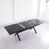 CHOUVANT K D 1800-2400mm Extension Stretching Leisure Metal Furniture Table Classical Patio for Bistro backyard