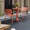CHOUVANT Modern Outdoor Aluminum Alloy Table Chair Set with 2-3 Year Warranty