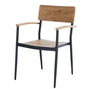 CHOUVANT 2021-Neptune Oiled Plastic Wood Modern Garden Patio Chair for Hotel Park Hospital Exterior Use Stackable Luxury