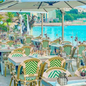 Cafe Hotel French Style Bistro Rattan Chairs Patio Garden Chairs Terrace Restaurant Dining Chairs