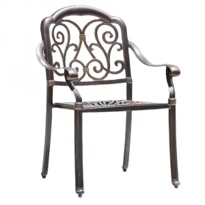 Cast Aluminum Dining Chair With Outdoor Frame for Workshops and Malls Furniture