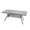 Cast Aluminum Modern Outdoor Dining Set for Hotel Warehouse Use Luxury Restaurant Table Set