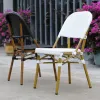 China Foshan Furniture Outdoor Terrace Leisure Aluminum Rattan Dining Chair