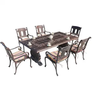 Chinese Furniture Classic Outdoor Die-cast Aluminum Countertop Metal Patio Die Casting Table