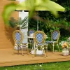 Comfortable Modern Waterproof Outdoor Aluminum Chair Table PE Rattan Farmhouse Gym Hotels Parks Warehouses Stylish Garden