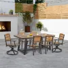 Adjustable Chair Suitable for Dinner Plastic Wood Set