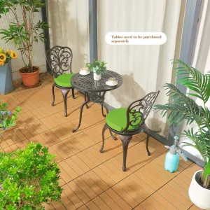 European Style Bronze Cast Aluminum Outdoor Furniture Modern Design 21 Garden Set for Dining Park or Exterior Use