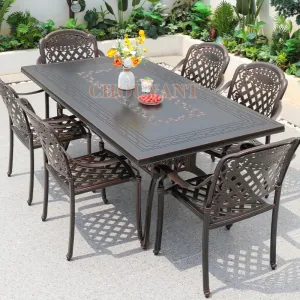 Factory Wholesale Outdoor Garden Aluminum Chair with Cushion for Home or Bar Folding Table Furniture