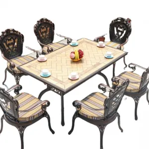 Foshan American European Type Outdoor Anti-skid Tile Table Aluminum Die-casting Frame