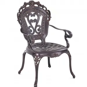 Foshan Craving Pattern Casting Aluminum Chair Outdoor Furniture Chairs Durable Non-rust Garden Furniture