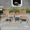 Garden Patio Furniture Outdoor Plastic-wood Table and Chair 21 Combination Balcony Table and Chair