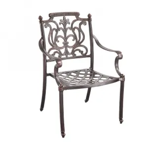 Leisure Hotel Outdoor Furniture Casting Aluminum Balcony Garden Dining Chairs