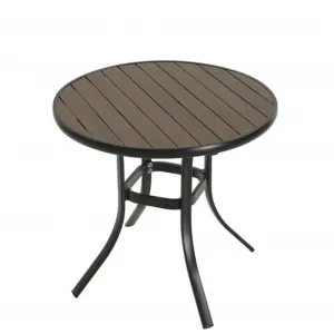 Leisure Portable Garden Round Coffee Patio Portable Table Outdoor Plastic Table