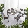 Hot Selling Multi Functions Outdoor Rectangle Plastic Wood Table Cafe Table