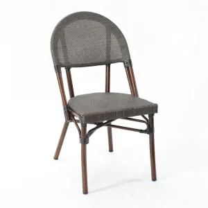 Hot Selling Stackable Outdoor Furniture Paito Dining Garden Aluminum Teslin Chairs