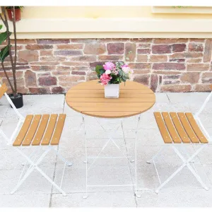 Hot-selling Plastic Wooden Outdoor Camping Chair Furniture Folding Portable Garden Table and Chair
