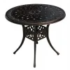 Leisure Courtyard Aluminum Dining Table Nordic Cast Terrace Outdoor Die Casting Aluminum Tables