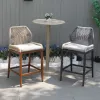 Luxury Patio Furniture Outdoor Terrace Casual High bar Stools Garden Furniture bar Chairs