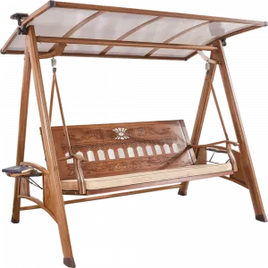 Modern Aluminum Rocking Swing Set with Waterproof Cushion Three Seat Outdoor Furniture for Adults
