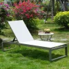 Modern Aluminum Teslin Lounge Chairs Outdoor Sofa Covers Furniture Covers Villa Park Lounge Chairs Swimming Pool Sunbeds